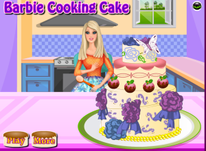 Games Barbie Cooking Cake