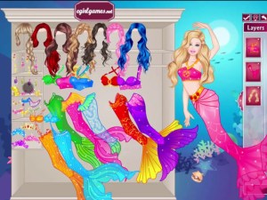Games Barbie Mermaid Dressup