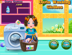 Games 2 Girls Daria Washing Clothes